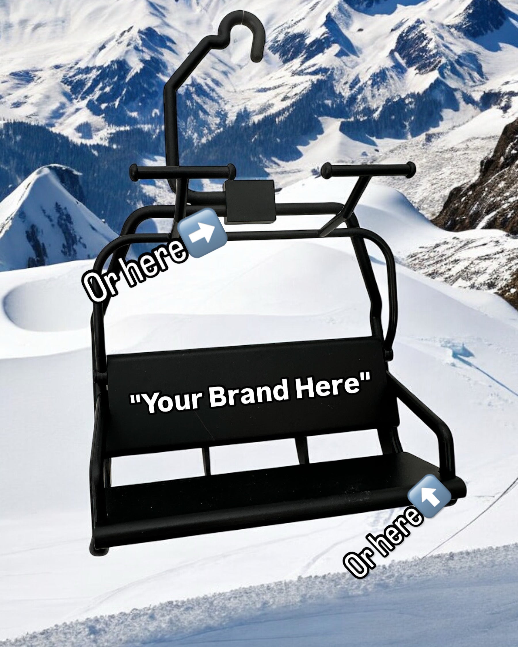 Miniature Modern Ski Lift Chair