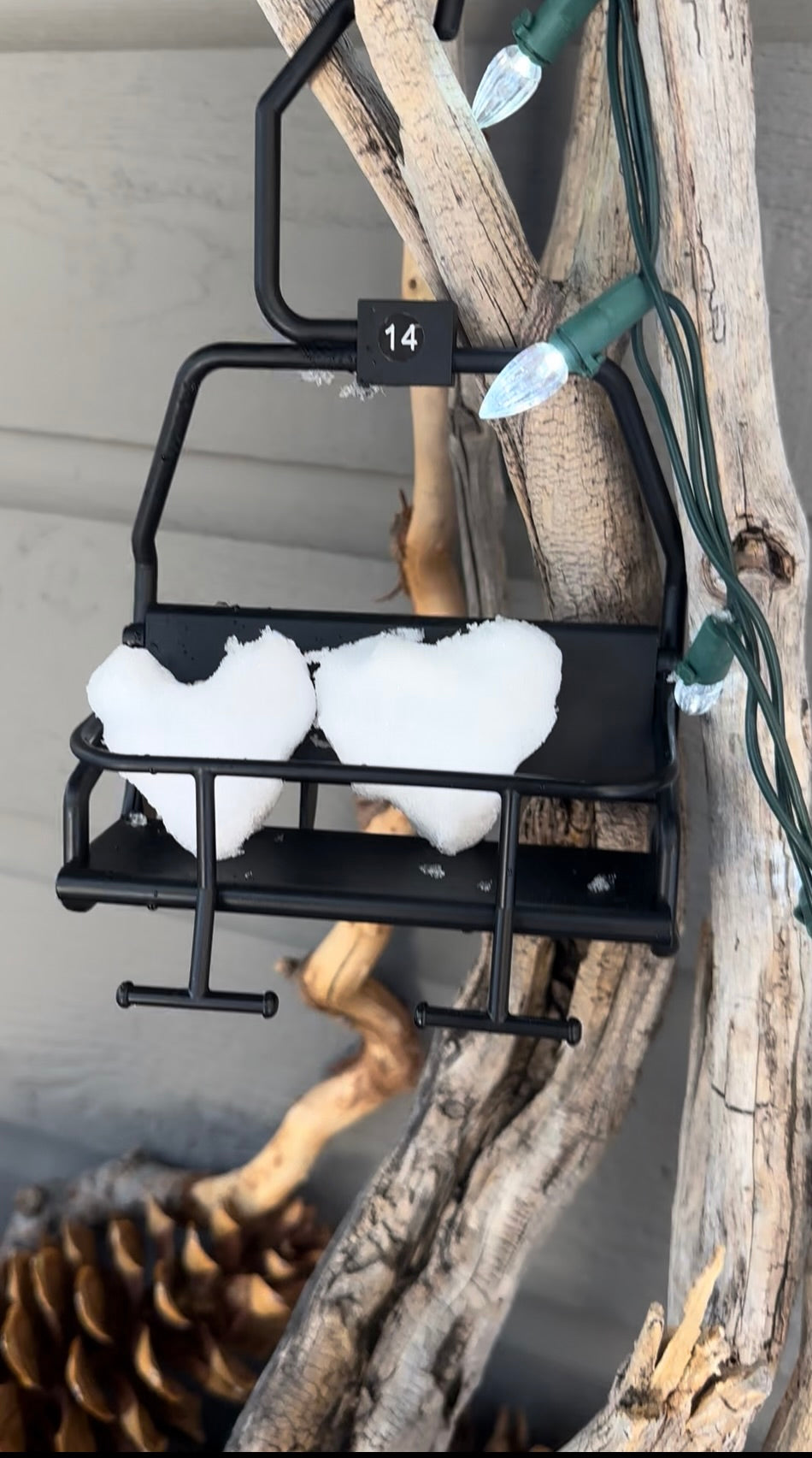 Miniature Modern Ski Lift Chair