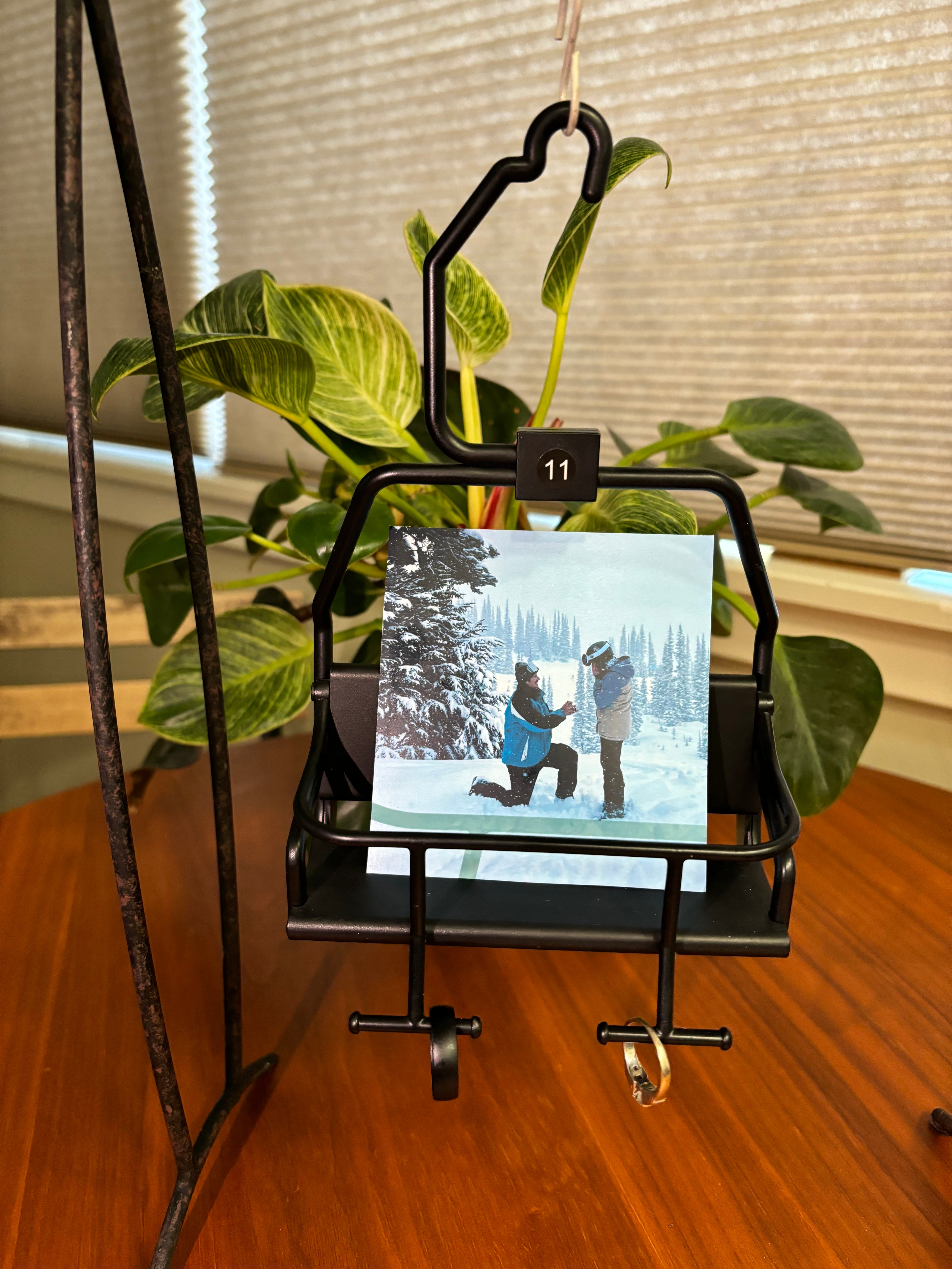 Miniature Modern Ski Lift Chair