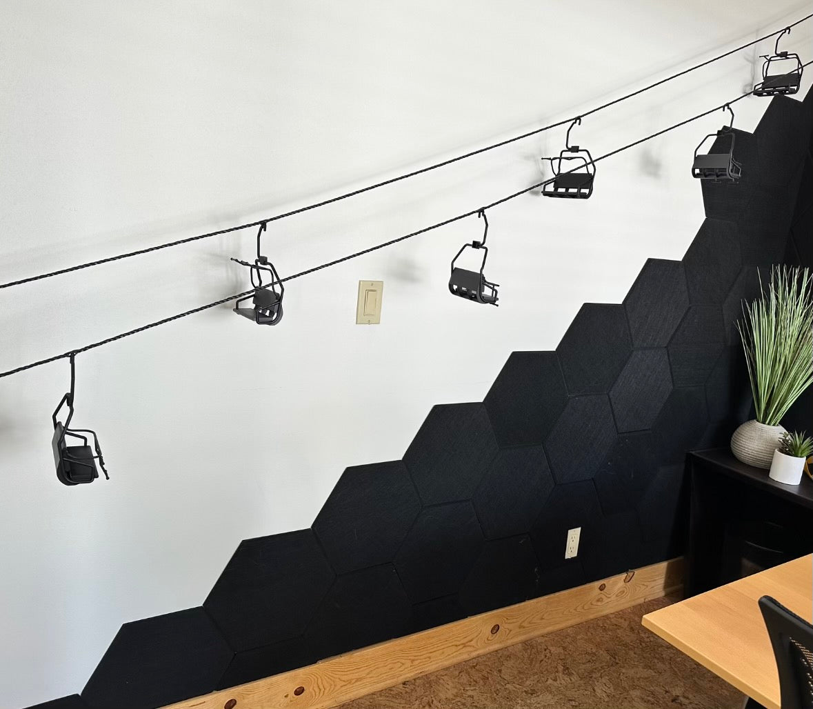 Miniature Modern Ski Lift Chair