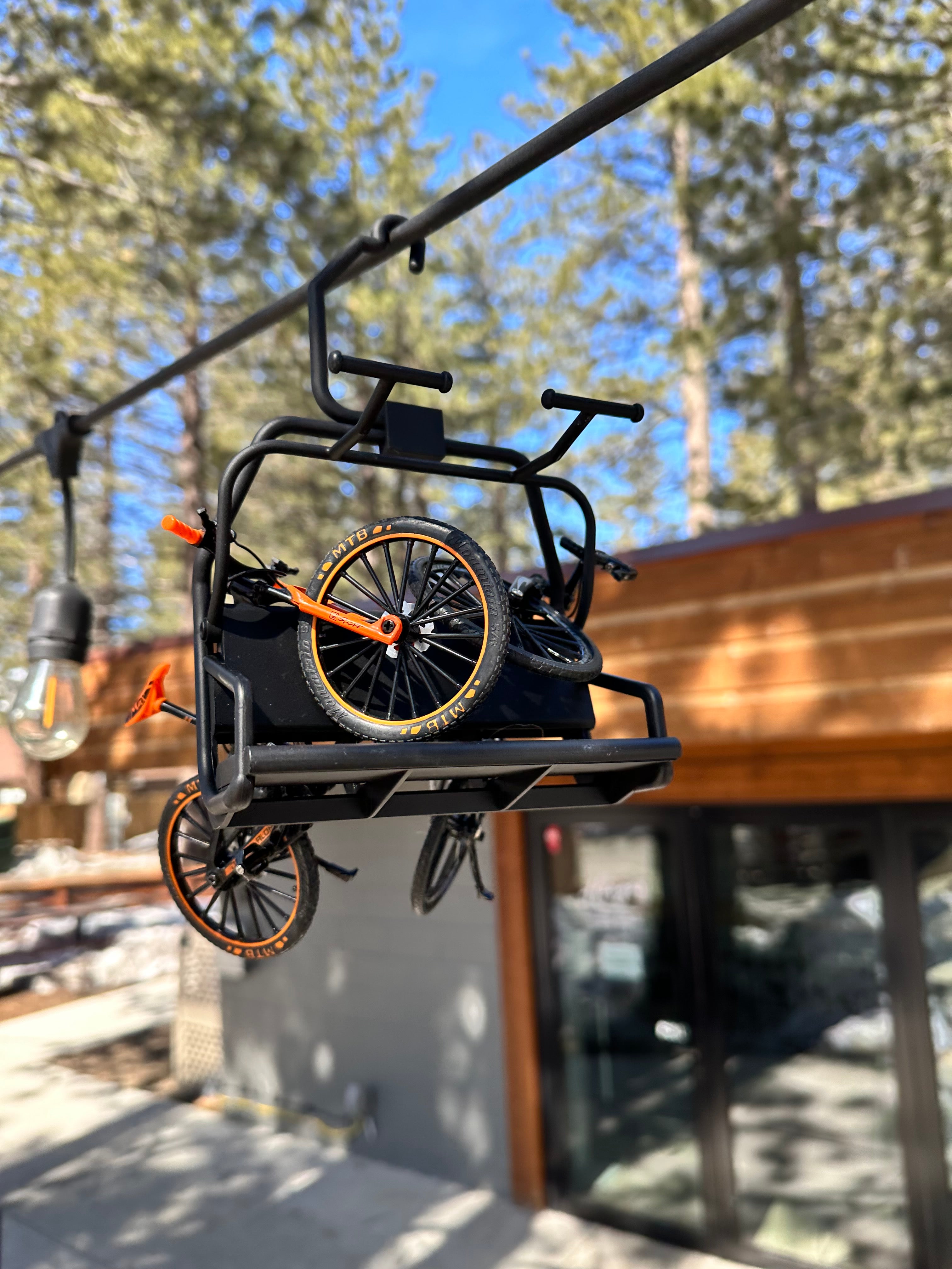 Miniature Modern Ski Lift Chair