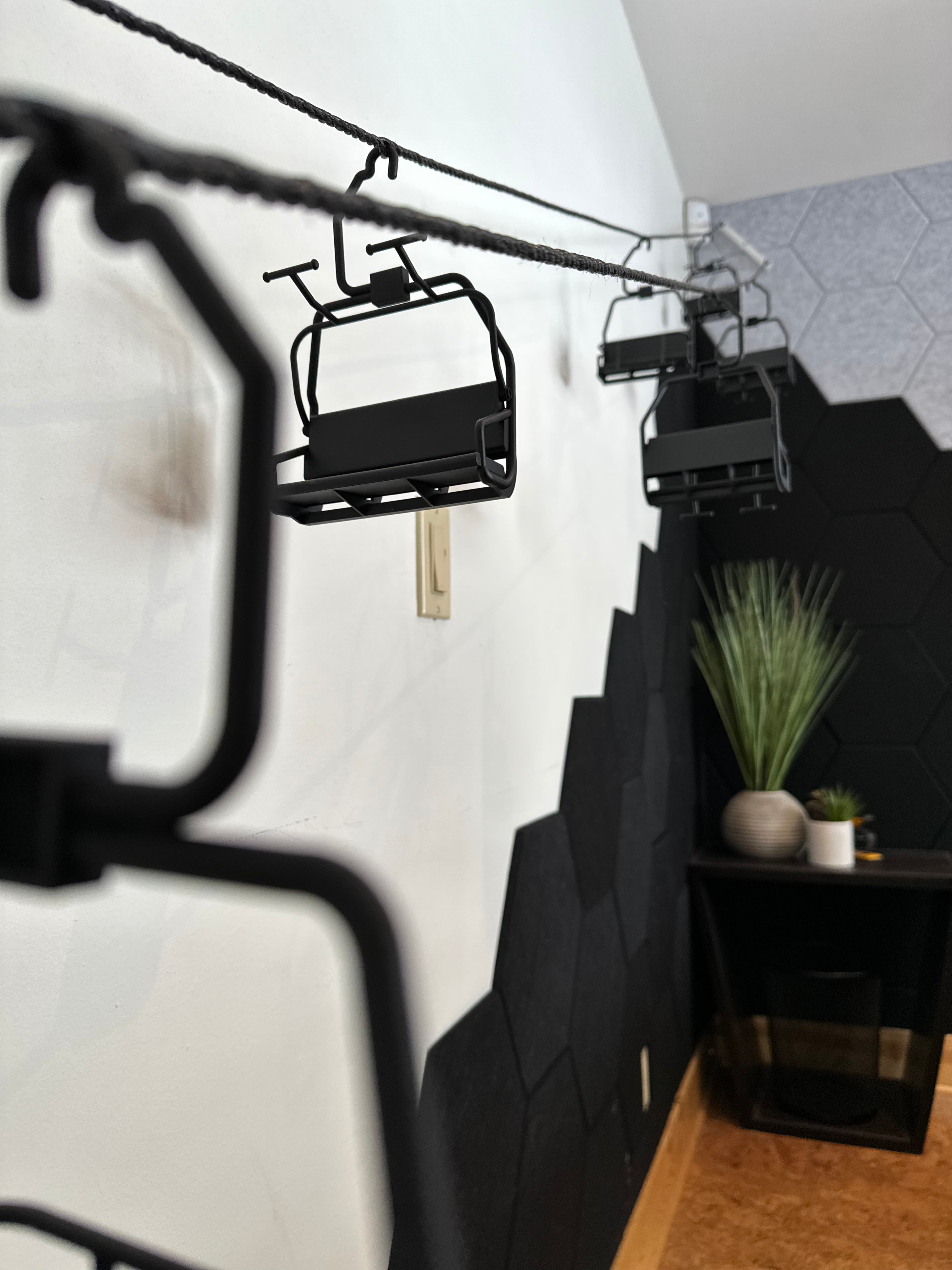 Miniature Modern Ski Lift Chair
